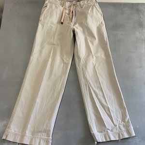 Vintage abercrombie & Fitch Pants 33 x 32 Y2k khaki drawstring beige Loose